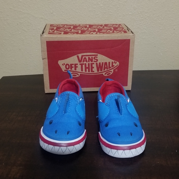 Van's On The Walk Baby Shark Blue Shoes Baby - Picture 2 of 11